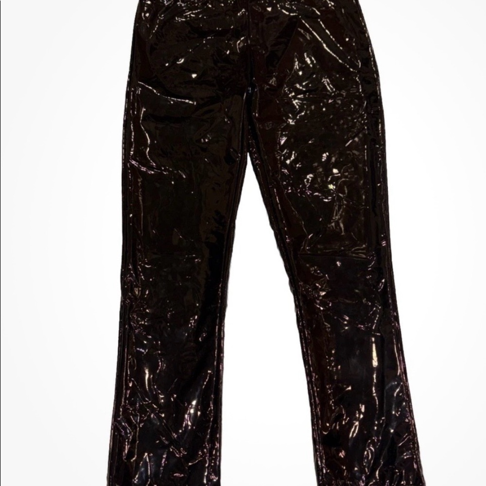 STEVE MADDEN Eden Patent Faux Leather Liquid High Rise Legging - Picture 5 of 6